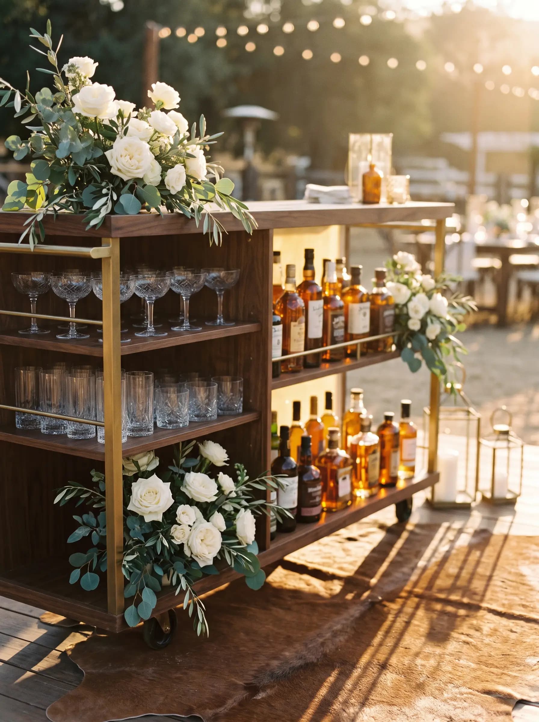 Wedding — Styled bar setup