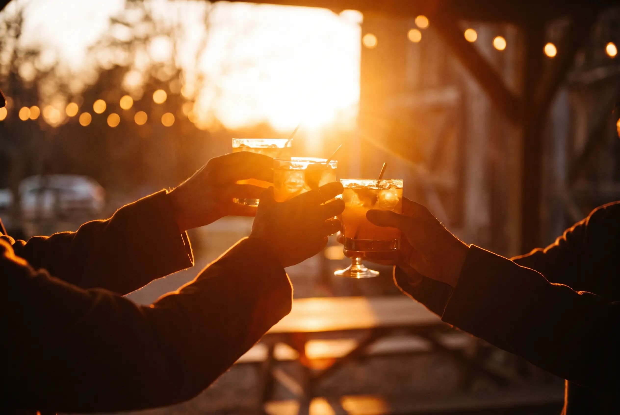 Private — Golden-hour toasts